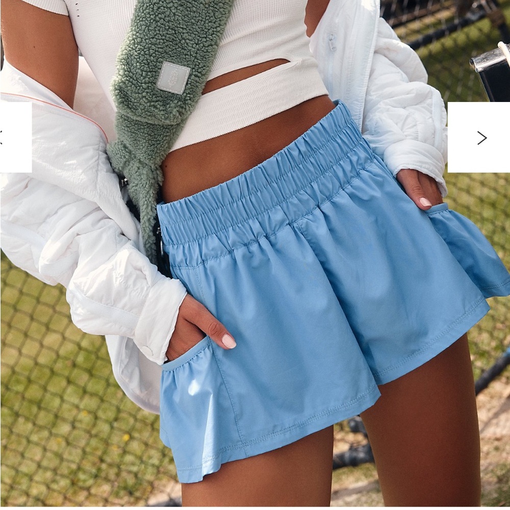 FREE PEOPLE BABY BLUE (CLOUDY WATERS) GET YOUR FLIRT ON SHORTS ( worn once)